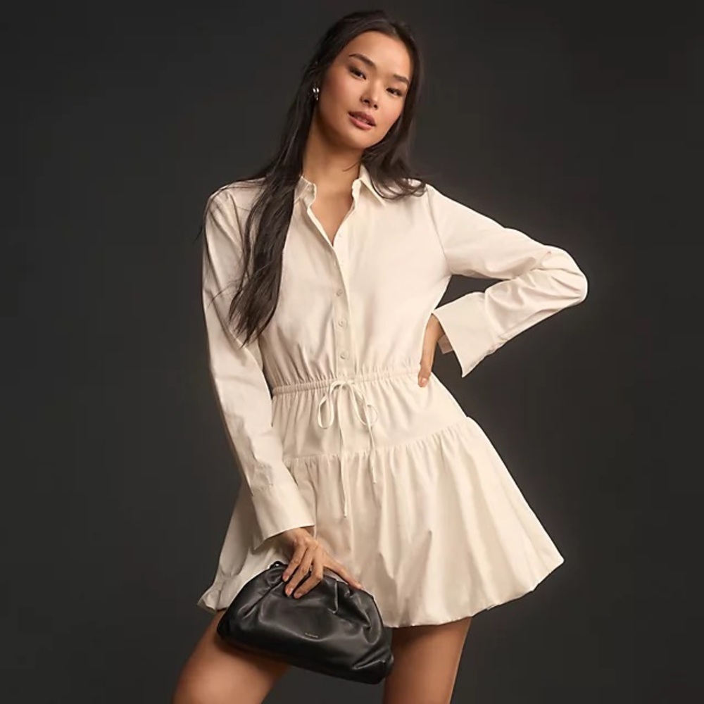 NWT Reformation Moira Cotton Shirt Dress 4